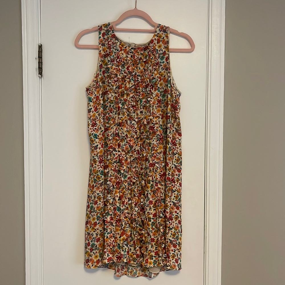 Anthropologie Floral Dress with Butterfly Details